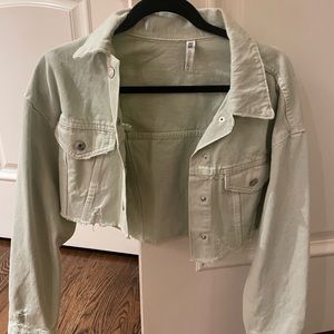 Brand new light green Zara jean jacket
